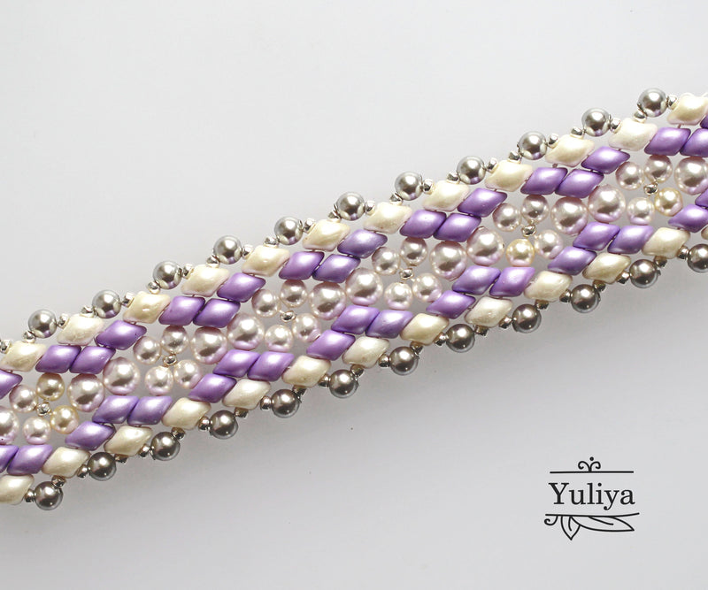 PDF Tutorial Bracelet "Lavender"