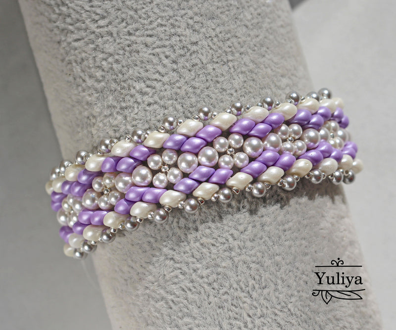 PDF Tutorial Bracelet "Lavender"