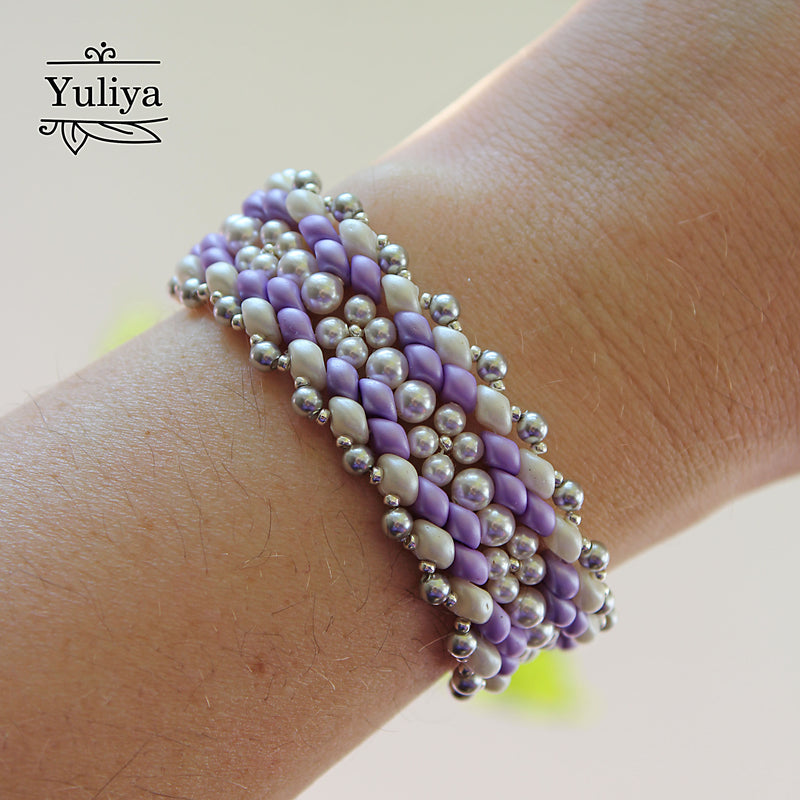 PDF Tutorial Bracelet "Lavender"