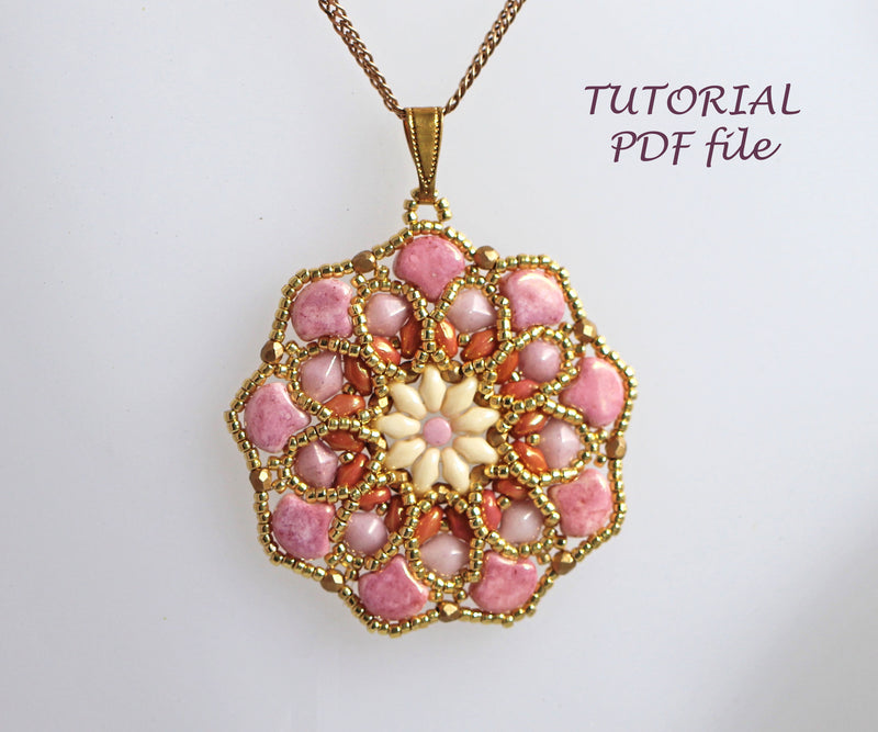 PDF Tutorial Pendant "Rosalinda"