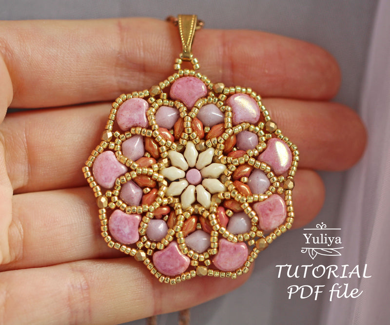 PDF Tutorial Pendant "Rosalinda"