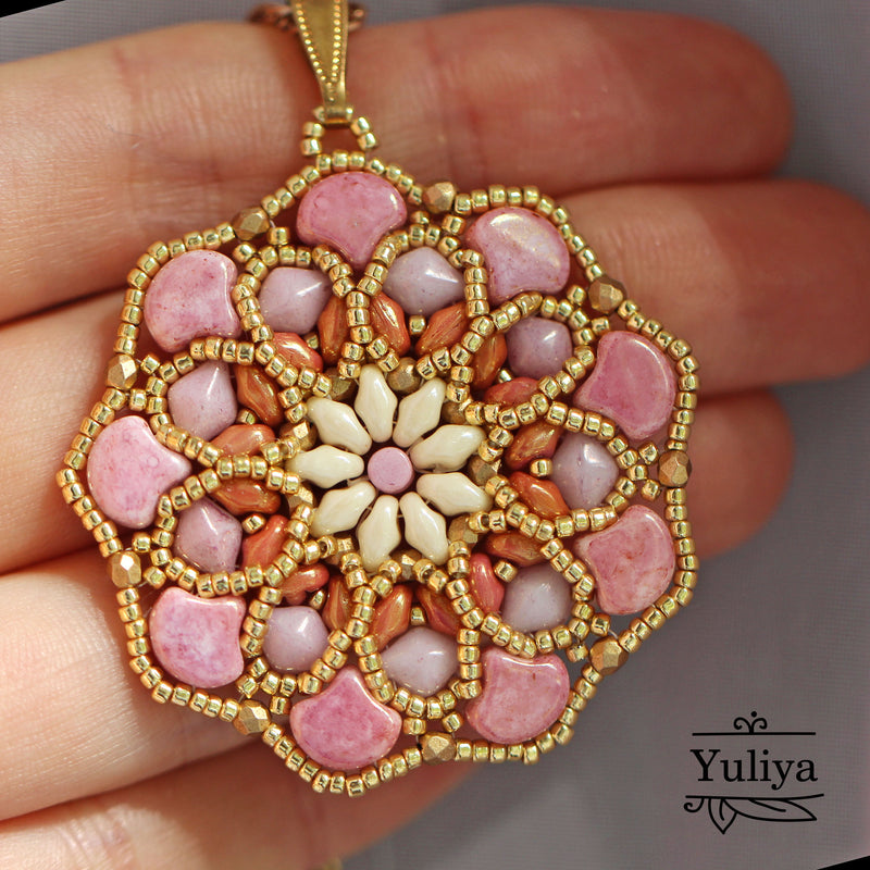 PDF Tutorial Pendant "Rosalinda"