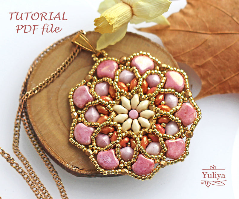 PDF Tutorial Pendant "Rosalinda"