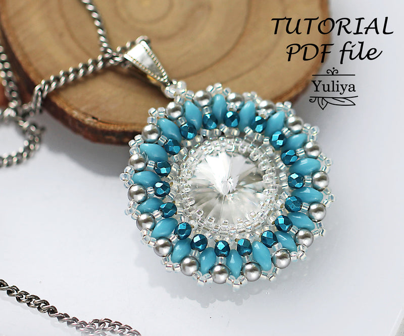 PDF Tutorial Pendant "Mountain Lake"
