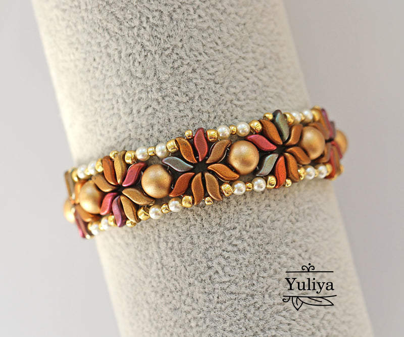 PDF Tutorial Bracelet "Stormflower"