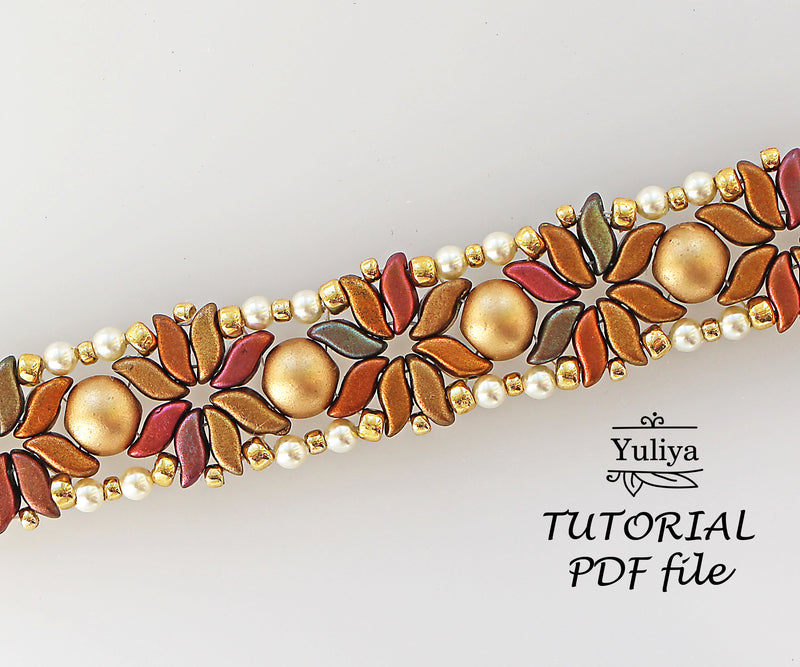 PDF Tutorial Bracelet "Stormflower"