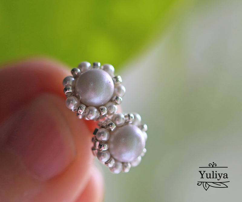 PDF Tutorial Stud Earrings "Noela"