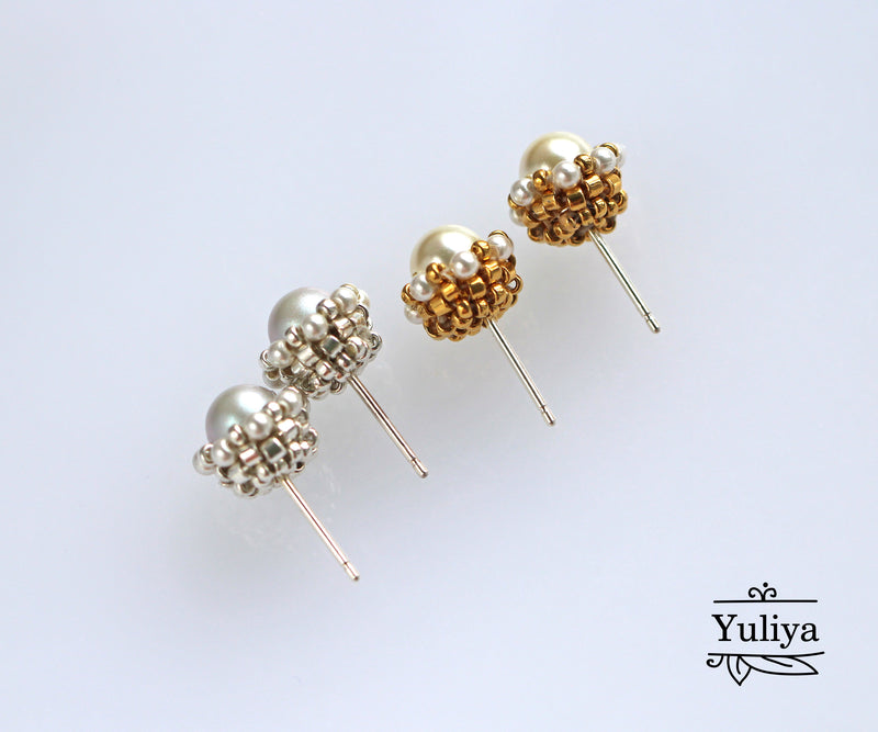 PDF Tutorial Stud Earrings "Noela"