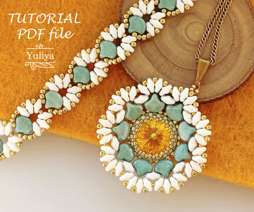 PDF Tutorial Jewelry Set “Flora”