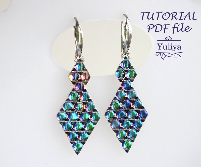 PDF Tutorial Earrings "Cascade"