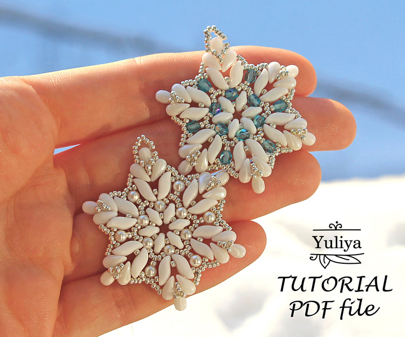 PDF Tutorial Pendant "Snowflake2"