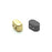 50 pcs Ios® Par Puca® 2-hole Beads, 2.5x5.5mm, Light Gold Mat, Czech Glass