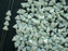 50 pcs Khéops® Par Puca® 2-hole Beads, Triangle 6mm, Opaque Light Green Ceramic Look, Czech Glass