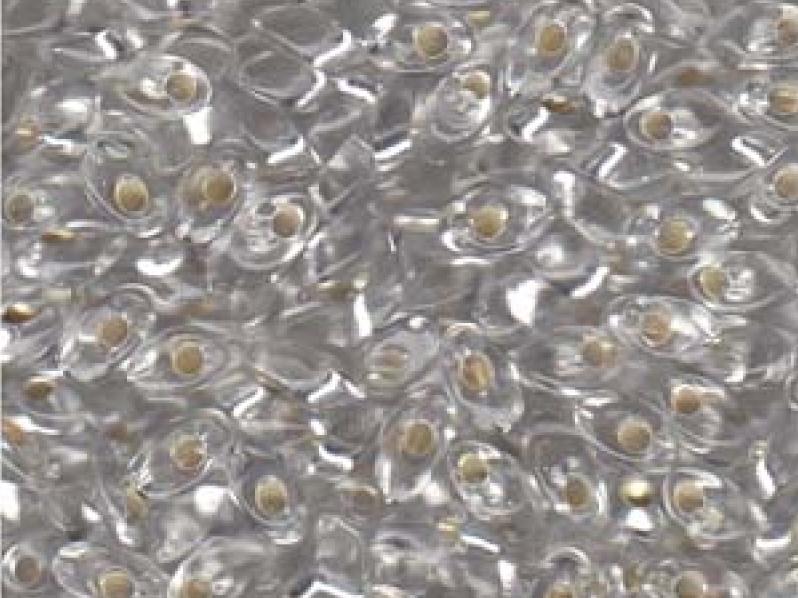 Long Magatama Beads 4x7 mm, Crystal Silver Lined, Miyuki Japanese Beads