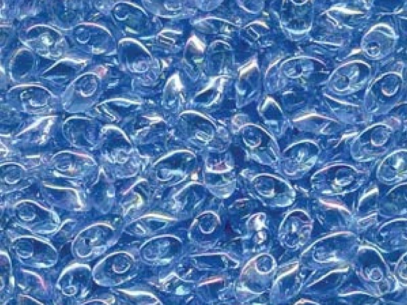 Long Magatama Beads 4x7 mm, Pale Aqua AB, Miyuki Japanese Beads