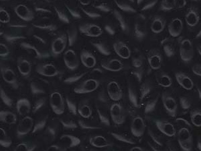 Long Magatama Beads 4x7 mm, Black Matted, Miyuki Japanese Beads