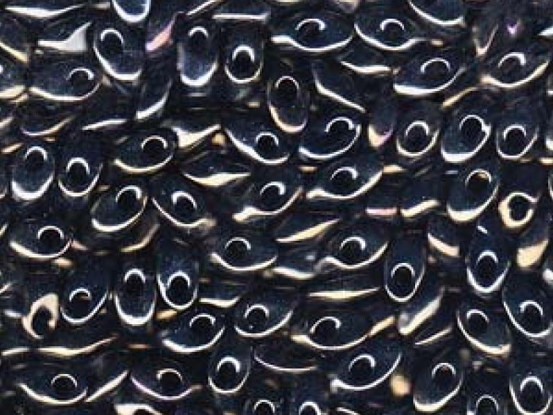 Long Magatama Beads 4x7 mm, Metallic Brown Iris, Miyuki Japanese Beads