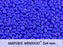 10 g 2-hole MiniDuo™ Pressed Beads, 2x4mm, Opaque Blue, Czech Glass