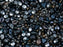 35 g Glass Bead Mix , Gray Blue Palette, Czech Glass