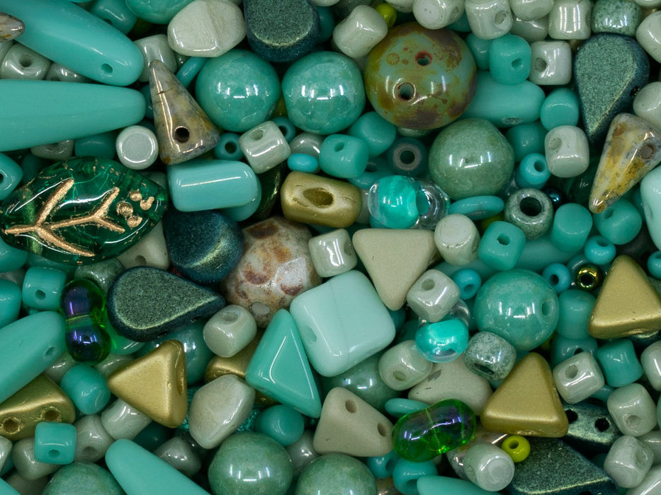 Glass Bead Mix , Underwater World, Czech Glass