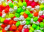 Glass Beads Mix 2.5x5 mm, 2 Holes, White With Warm Neon, Czech Glass