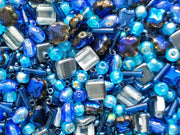 Glass Bead Mix , Space, Czech Glass