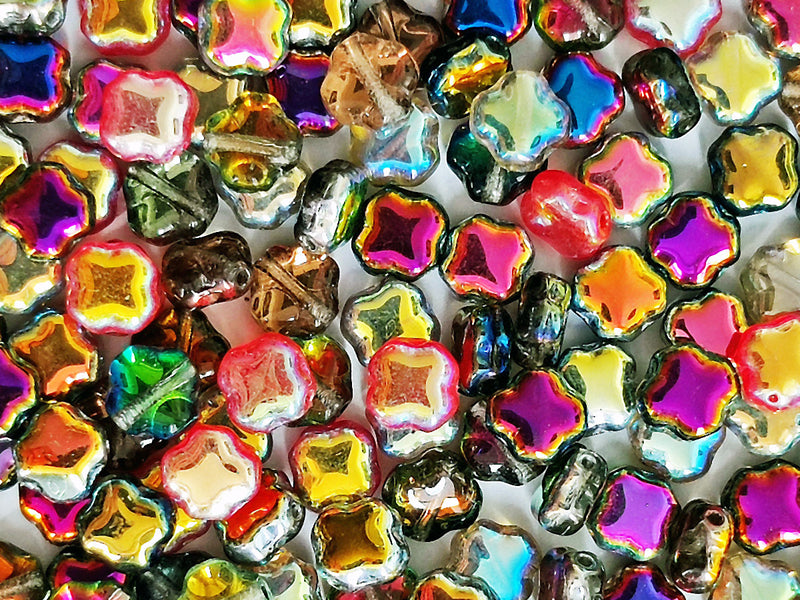 35 g Glass Bead Mix , Fabulous charm, Czech Glass
