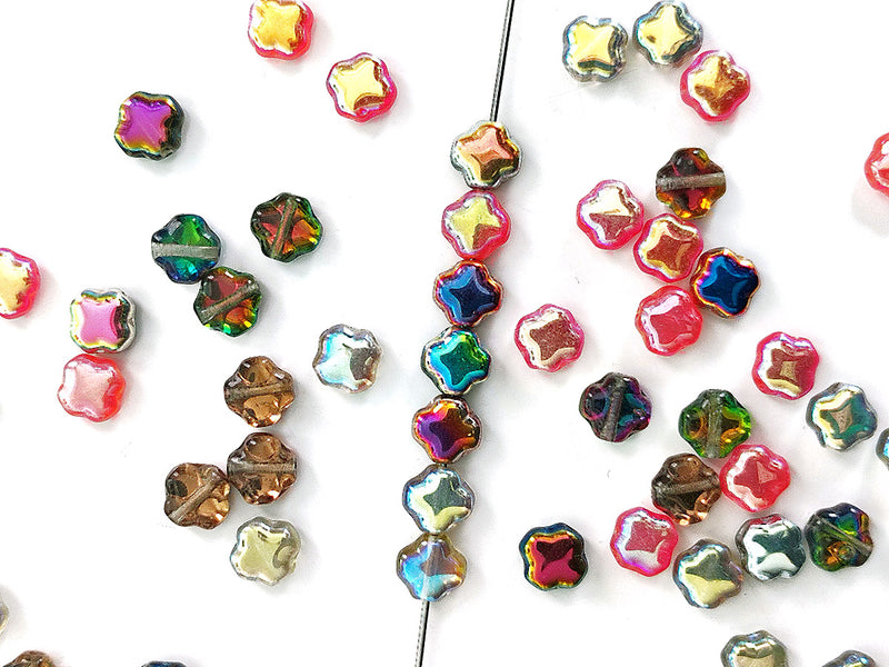 35 g Glass Bead Mix , Fabulous charm, Czech Glass