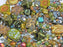 65 g (2,29 oz) Unique Mix of Czech Glass Beads for Jewelry Making, Beads & Bead assortments. Pressed Beads, Matubo, Rocailles et al. Mixed Shapes and Size, Composition Sparkling Feria