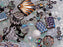 65 g (2,29 oz) Unique Mix of Czech Glass Beads for Jewelry Making, Beads & Bead assortments. Table Cut, Pressed Beads, Matubo, Rocailles et al. Mixed Shapes and Size, Composition Underground Treasure