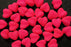 25 pcs Heart NEON ESTRELA Beads, 8mm, Pink, Czech Glass