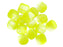 20 pcs Lucerna NEON Beads, 7x8mm, Yellow, Czech Glass