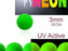 160 pcs Round NEON ESTRELA Beads, 3mm, Green (UV Active), Czech Glass