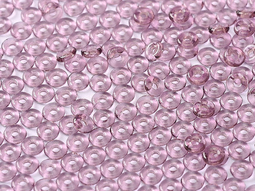 10 g O Bead® Pressed Beads, 1x4mm, Amethyst, Czech Glass