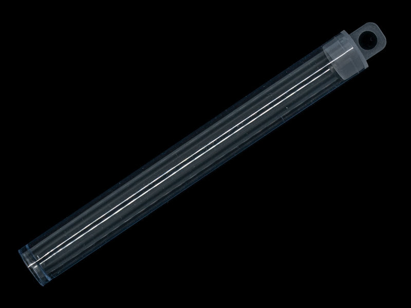 Plastic Tube with Lid 128x14 mm, Transparent, Plastic, Czech Republic