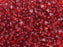 50 pcs Pinch Pressed Beads, 5x3.5mm, Pink Red Transparent, Czech Glass
