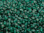 50 pcs Pinch Pressed Beads, 5x3.5mm, Emerald Transparent Matte, Czech Glass