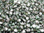 50 pcs Pinch Pressed Beads, 5x3.5mm, Peridot Green Half Chrome, Czech Glass
