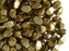 50 pcs Pinch Pressed Beads, 5x3.5mm, Light Gold Metallic, Czech Glass