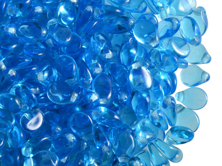 50 pcs Preciosa Pip™ Beads, 7x5mm, Light Blue Transparent, Czech Glass