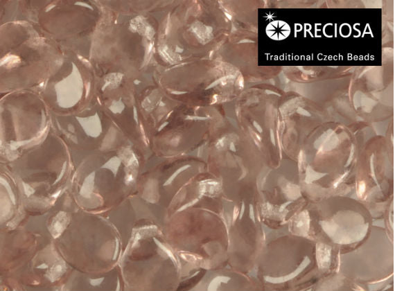 50 pcs Preciosa Pip™ Beads, 7x5mm, Light Amethyst Transparent, Czech Glass