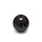 50 pcs Round Pressed Beads, 5mm, Jet Black, Czech Glass