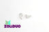 20 pcs 2-hole ZoliDuo® Right Pressed Beads, 5x8mm, Crystal Luster, Czech Glass