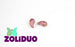 20 pcs 2-hole ZoliDuo® Right Pressed Beads, 5x8mm, Crystal Etching Sunset, Czech Glass