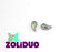 20 pcs 2-hole ZoliDuo® Right Pressed Beads, 5x8mm, Crystal Etching Vitrail, Czech Glass