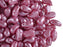 20 pcs 2-hole ZoliDuo® Right Pressed Beads, 5x8mm, Pastel Pink, Czech Glass