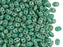 20 g 2-hole SuperDuo™ Seed Beads, 2.5x5mm, Turquoise Green Picasso Luster, Czech Glass