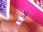 20 g SuperDuo Seed Beads 2.5x5 mm, 2 Holes, Alabaster Pastel White-Pink-Lilac, Czech Glass