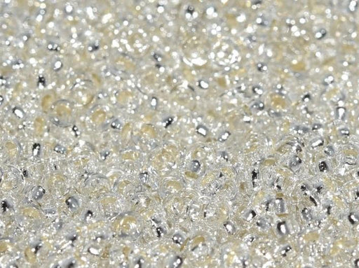 Spacer Beads 2.2x1 mm, Crystal Silver Lined, Miyuki Japanese Beads
