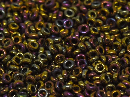 Spacer Beads 2.2x1 mm, Metallic Gold Iris, Miyuki Japanese Beads